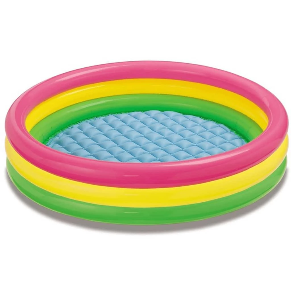 Amo Toys Intex Sunset Pripučiamas baseinas, 147x33cm, 3 žiedai