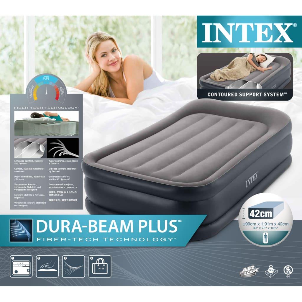 Intex 64132 vienvietis pripučiamas čiužinys su integruota pompa