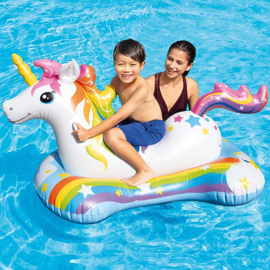 Intex Unicorn Ride-on Pripučiamas plaustas, 163x86cm