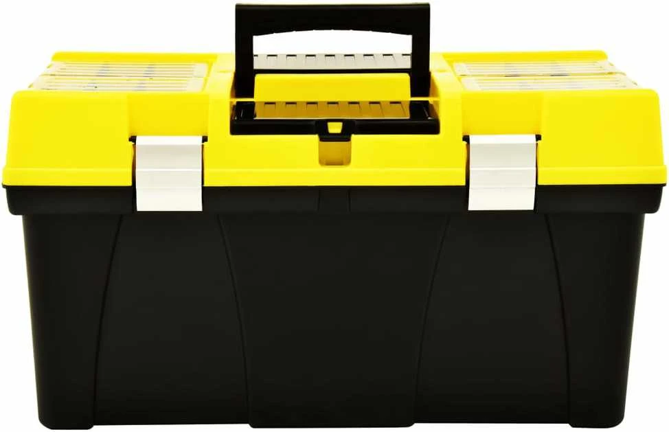 Įrankių dėžė, geltonos spalvos, 595x337x316mm, plastikas