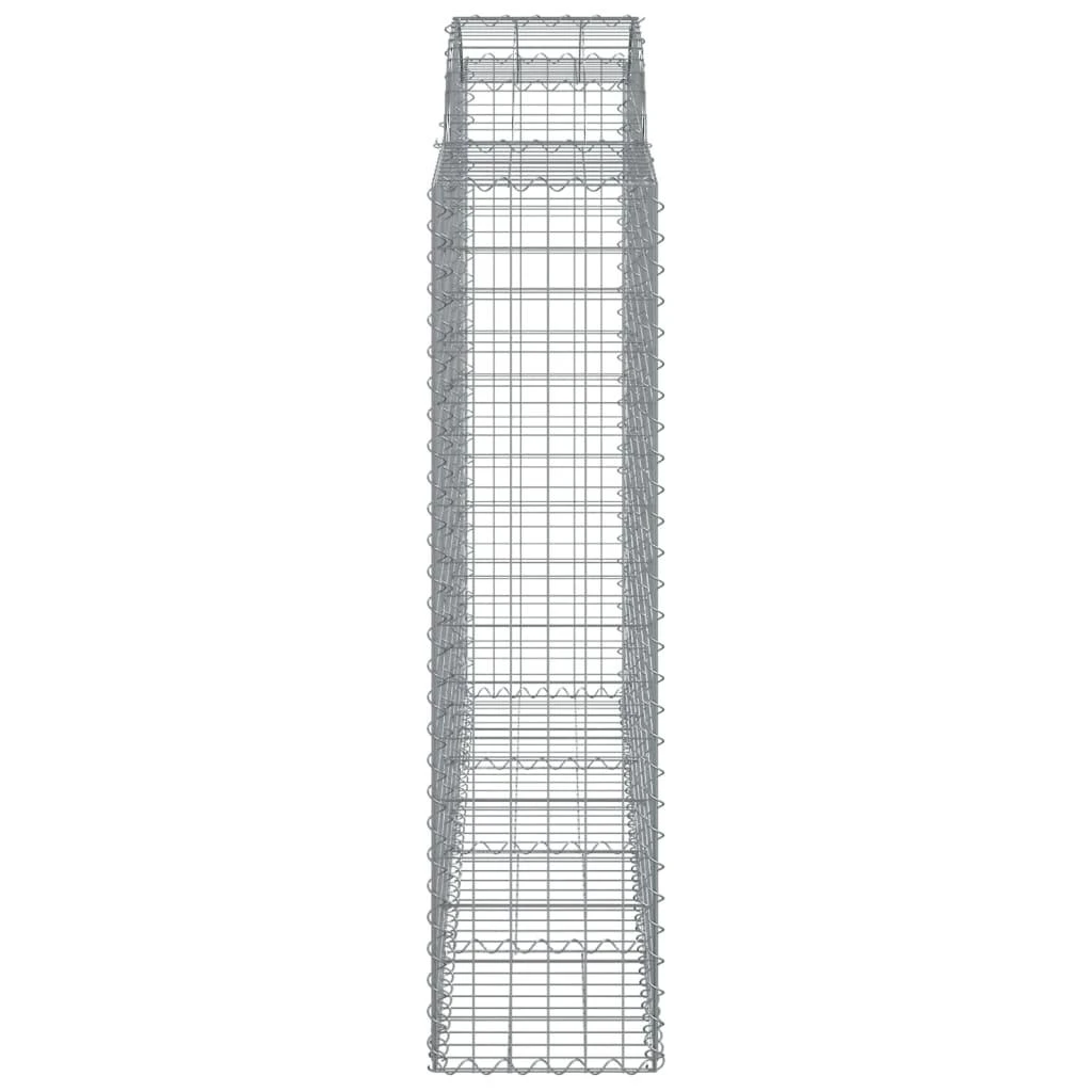 Išlenkti gabiono krepšiai, 10vnt., 200x50x160/180cm, geležis