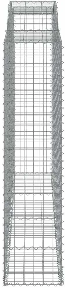 Išlenkti gabiono krepšiai, 11vnt., 300x50x200/220cm, geležis