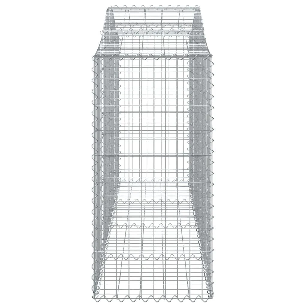 Išlenkti gabiono krepšiai, 13vnt., 200x50x120/140cm, geležis