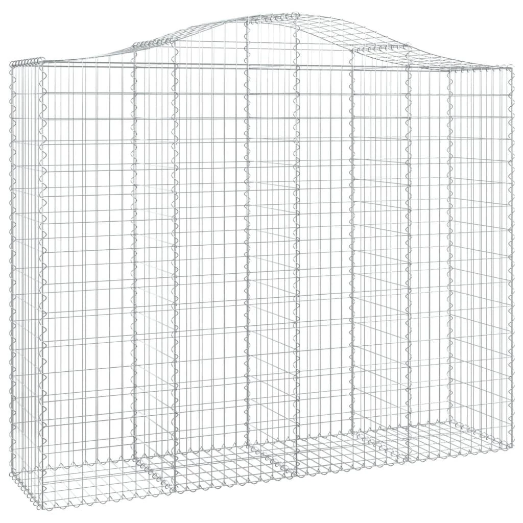 Išlenkti gabiono krepšiai, 14vnt., 200x50x160/180cm, geležis