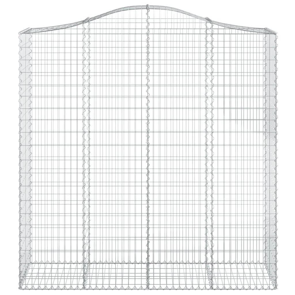 Išlenkti gabiono krepšiai, 2vnt., 200x50x200/220cm, geležis