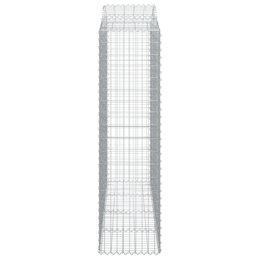Išlenkti gabiono krepšiai, 3vnt., 200x50x180/200cm, geležis