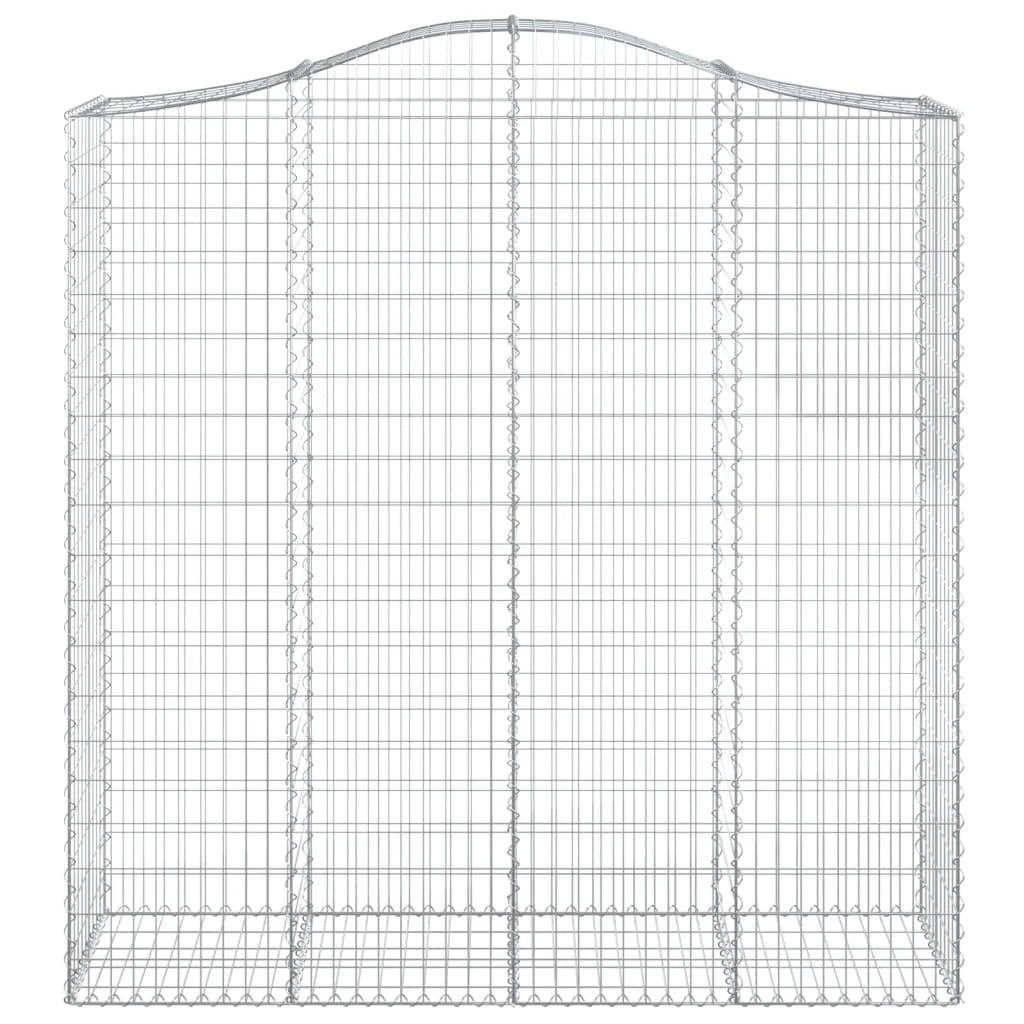 Išlenkti gabiono krepšiai, 4vnt., 200x50x200/220cm, geležis