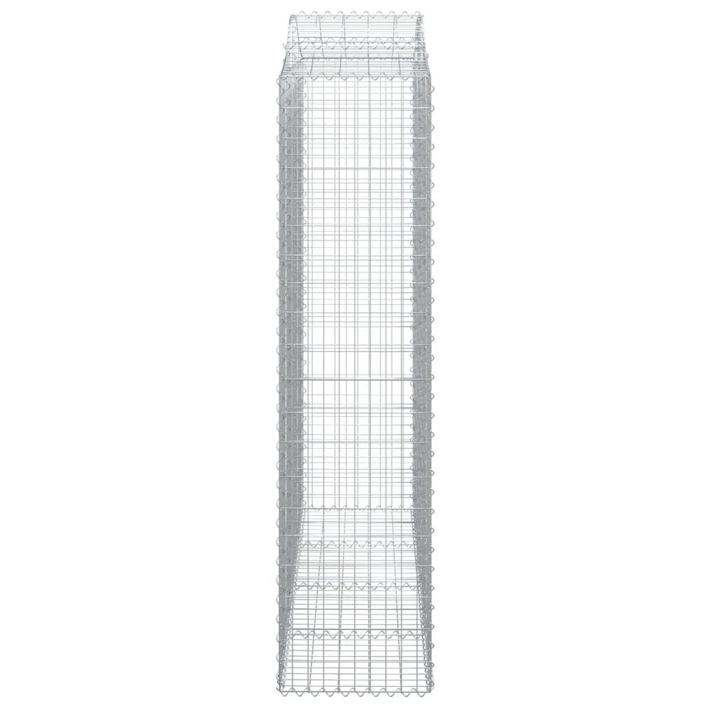 Išlenkti gabiono krepšiai, 4vnt., 200x50x200/220cm, geležis