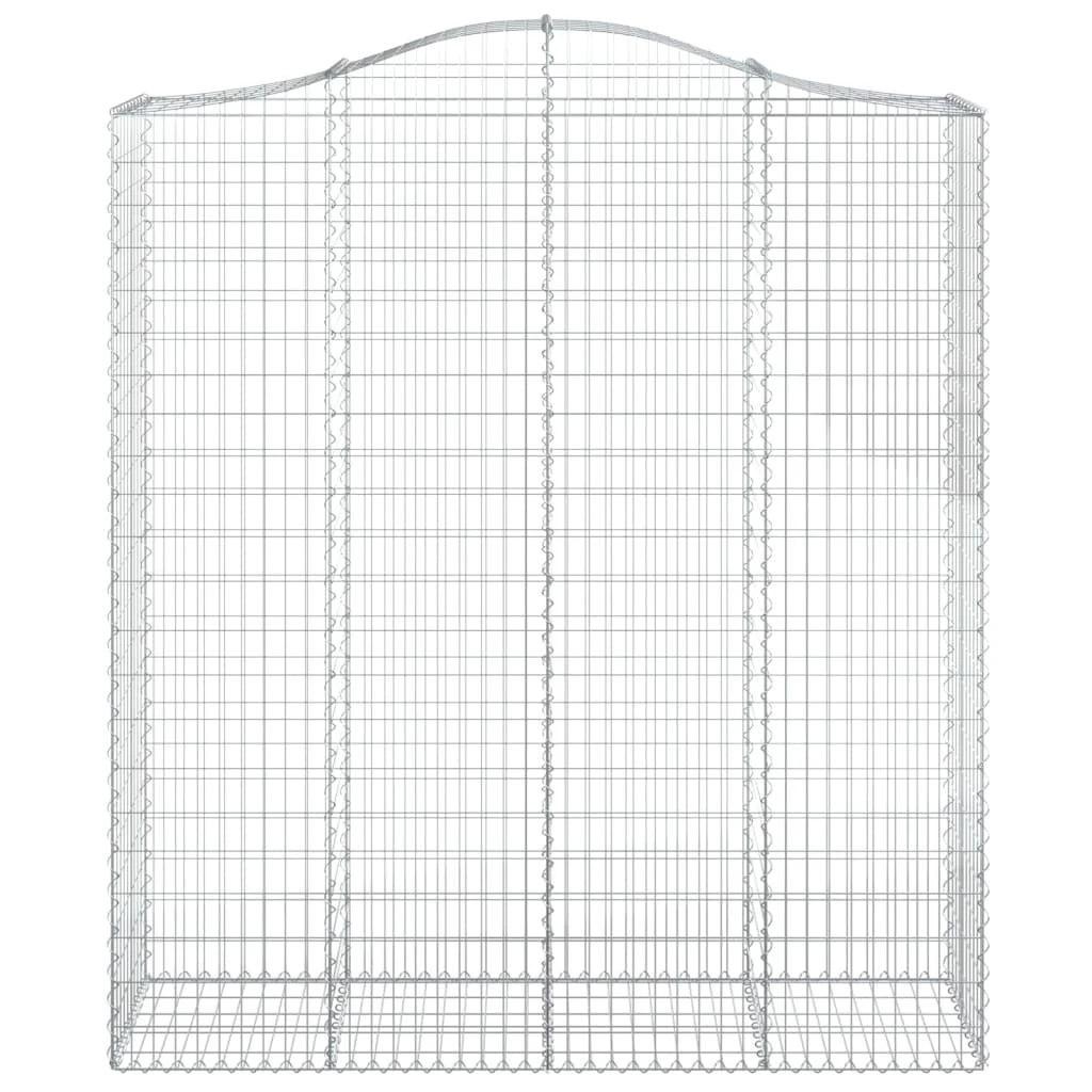 Išlenkti gabiono krepšiai, 6vnt., 200x50x220/240cm, geležis