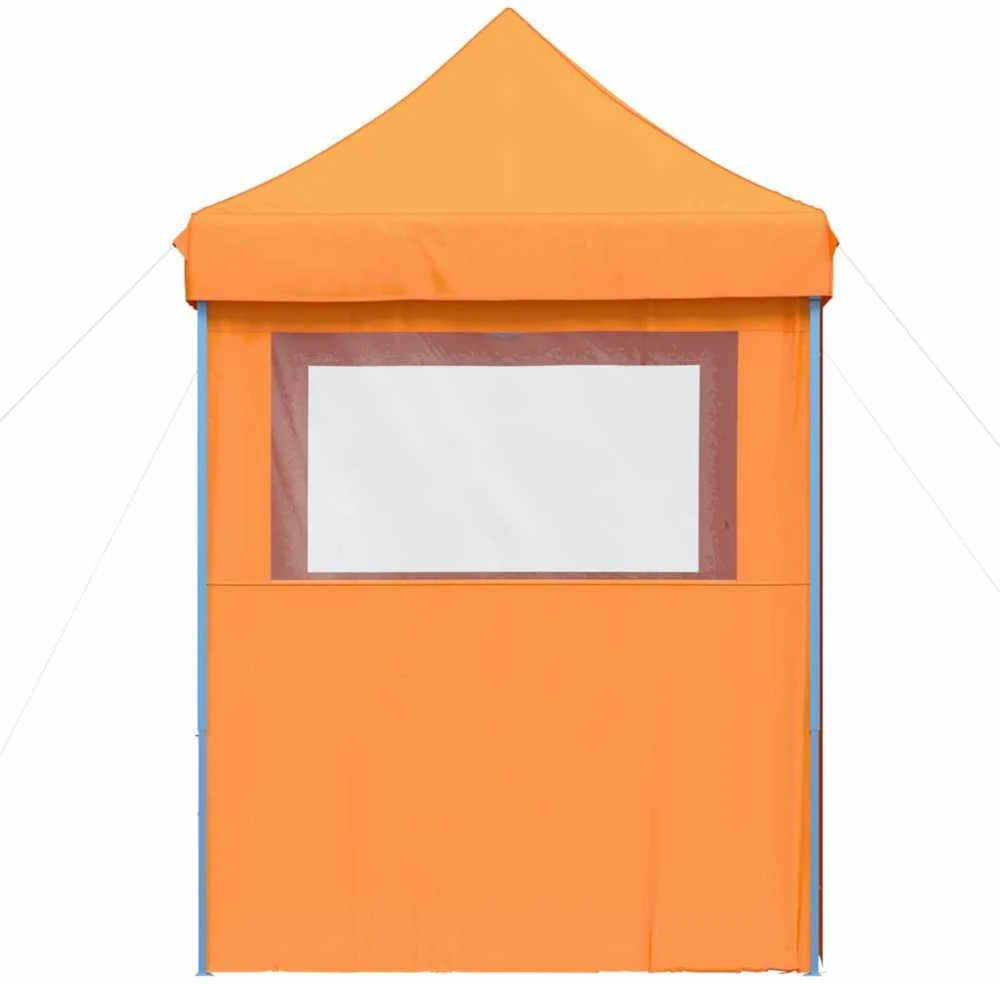 Išskleidžiama proginė palapinė su 4 sienomis, oranžinė