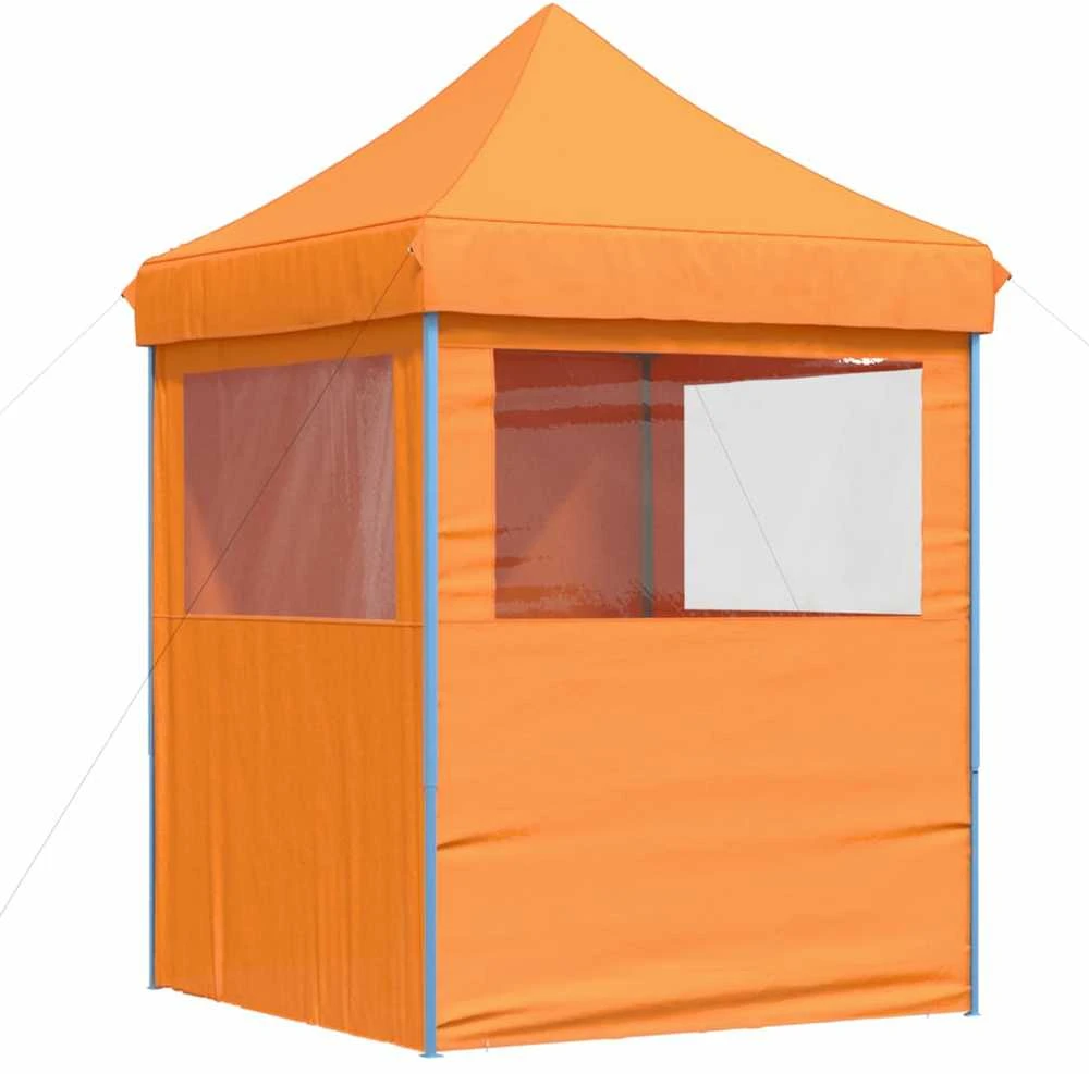 Išskleidžiama proginė palapinė su 4 sienomis, oranžinė