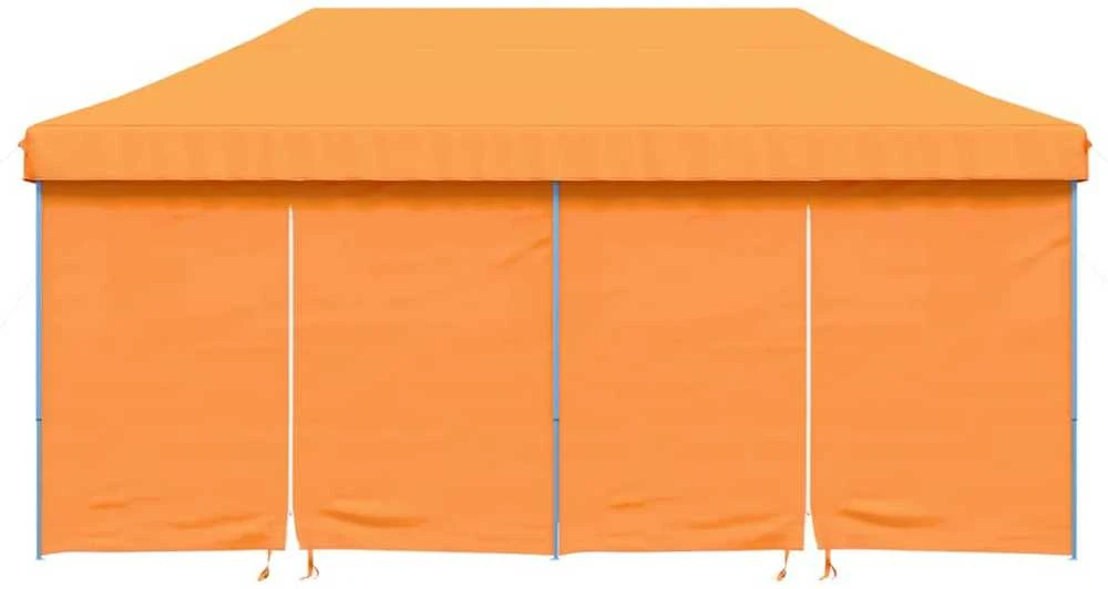 Išskleidžiama proginė palapinė su 4 sienomis, oranžinė