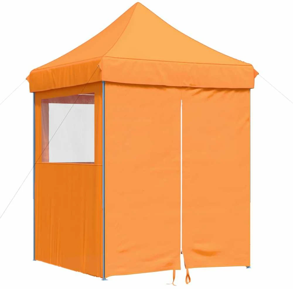 Išskleidžiama proginė palapinė su 4 sienomis, oranžinė