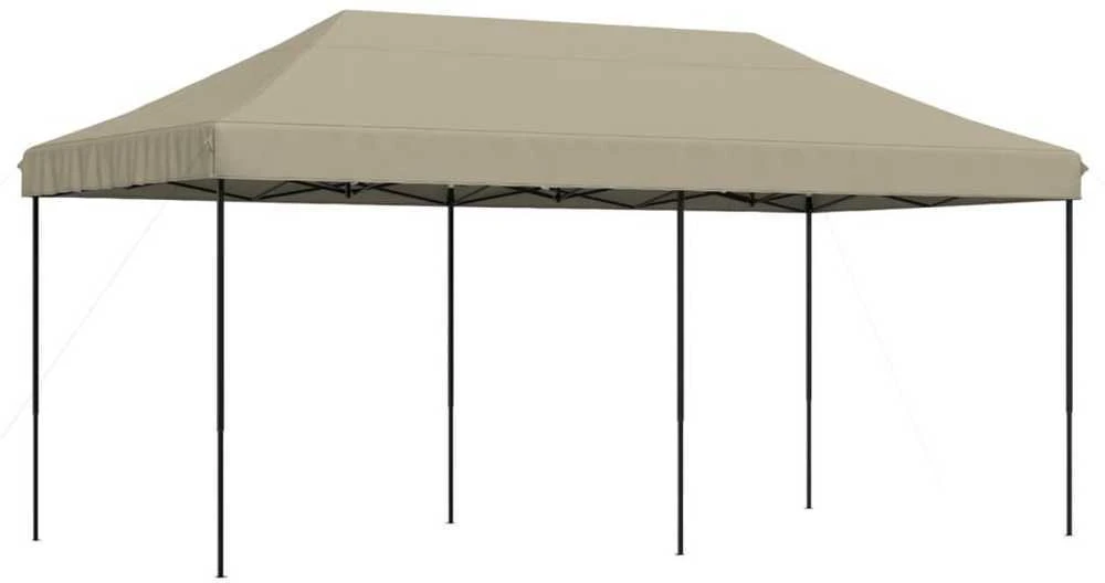 Išskleidžiama proginė palapinė, taupe spalvos, 580x292x315cm