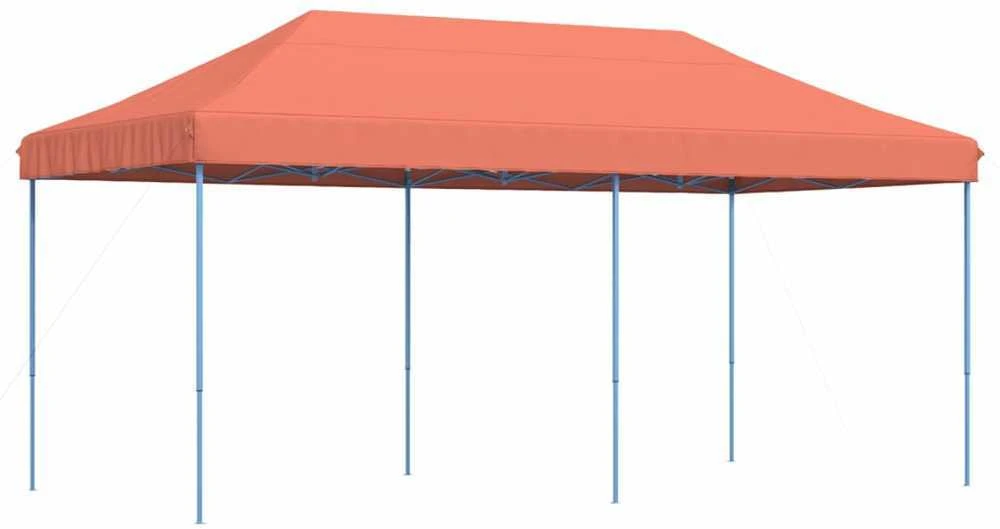 Išskleidžiama proginė palapinė, terakota spalvos, 580x292x315cm