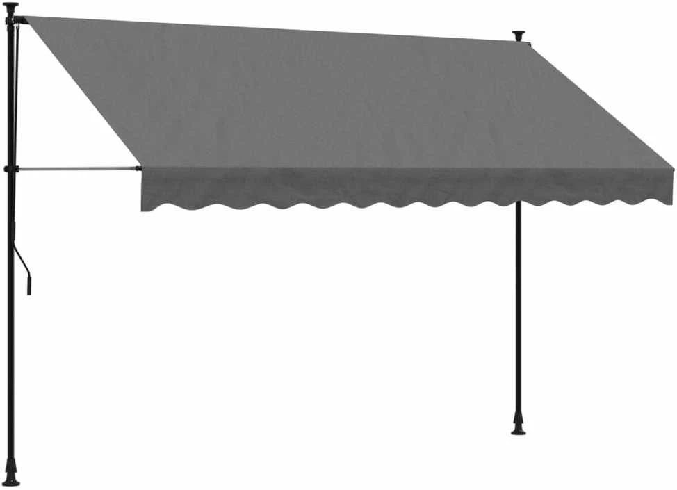 Ištraukiama markizė, antracito, 300x150cm, audinys ir plienas