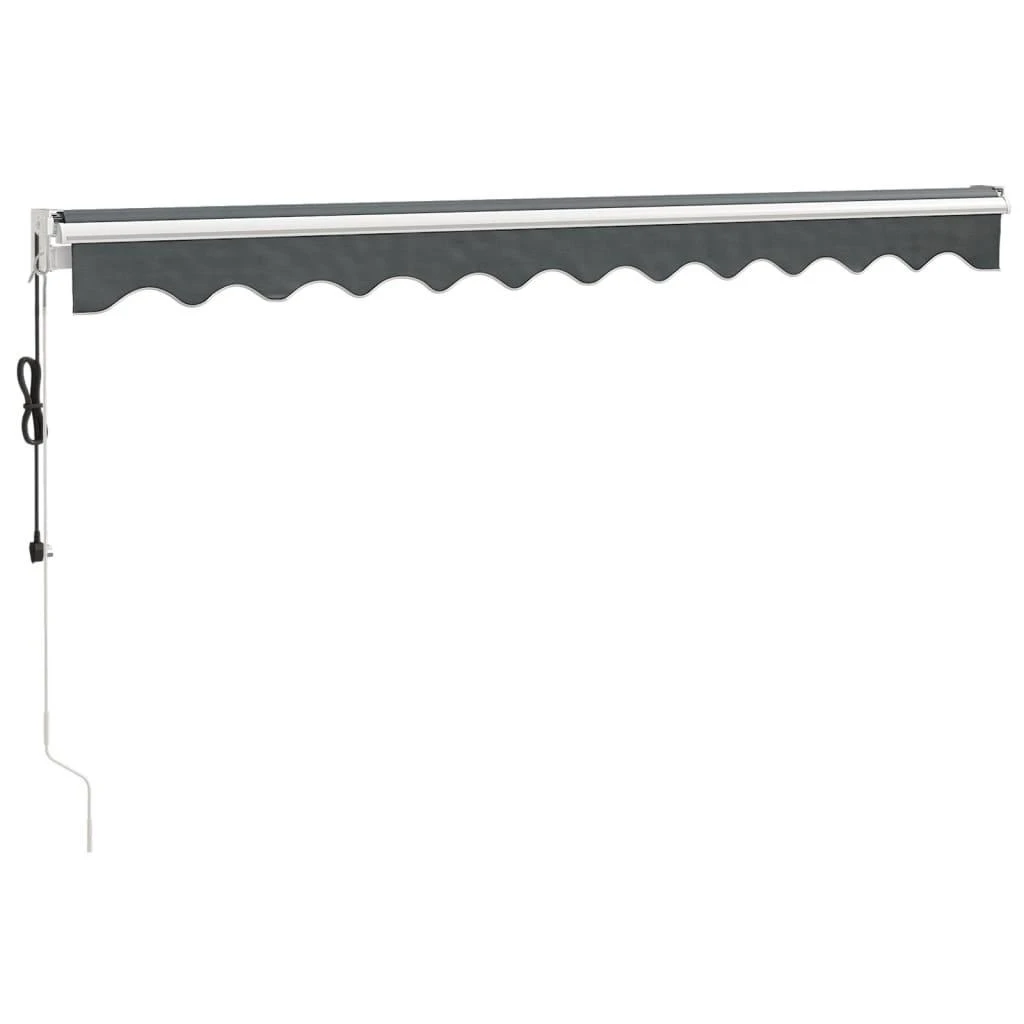 Automatinė ištraukiama markizė, antracito spalvos, 3x2,5m