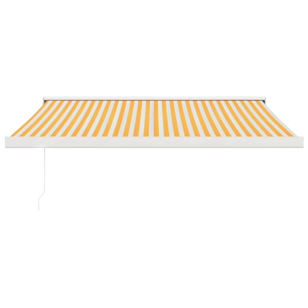 Ištraukiama markizė, geltona/balta, 3x2,5m, audinys/aliuminis