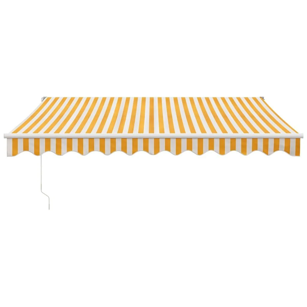Ištraukiama markizė, geltona/balta, 3x2,5m, audinys/aliuminis
