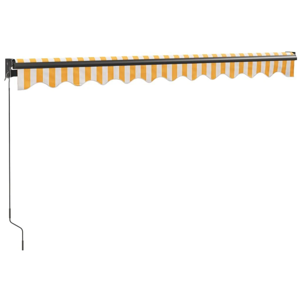 Ištraukiama markizė, geltona/balta, 3x2,5m, audinys/aliuminis