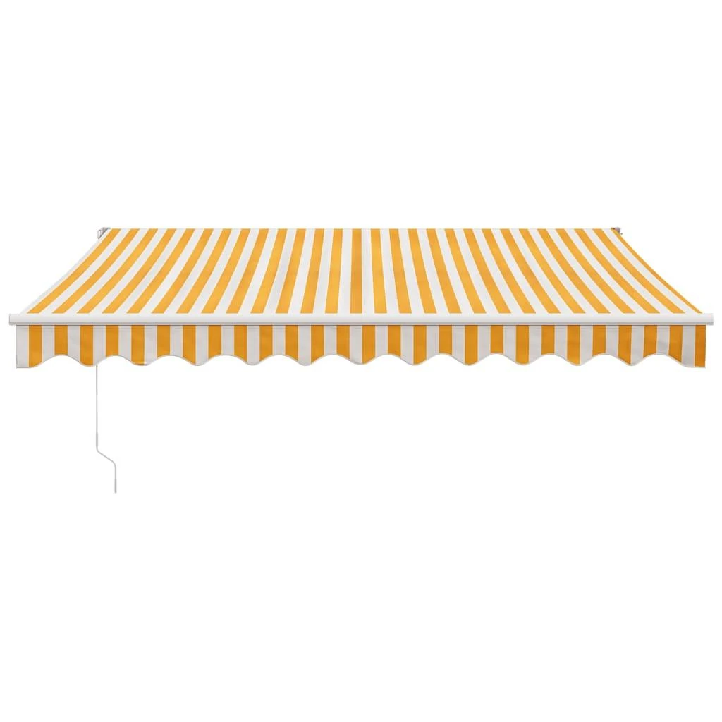 Automatinė ištraukiama markizė, geltona ir balta, 3x2,5m
