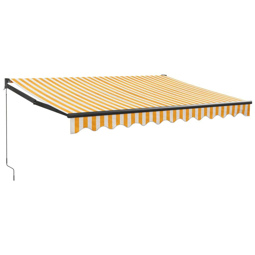 Ištraukiama markizė, geltona/balta, 3x2,5m, audinys/aliuminis