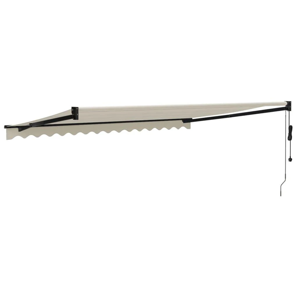 Automatinė ištraukiama markizė, kreminės spalvos, 4,5x3m