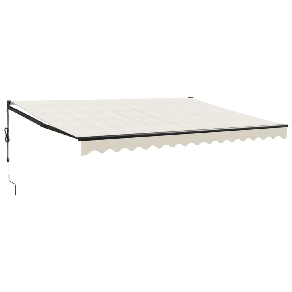 Automatinė ištraukiama markizė, kreminės spalvos, 4,5x3m