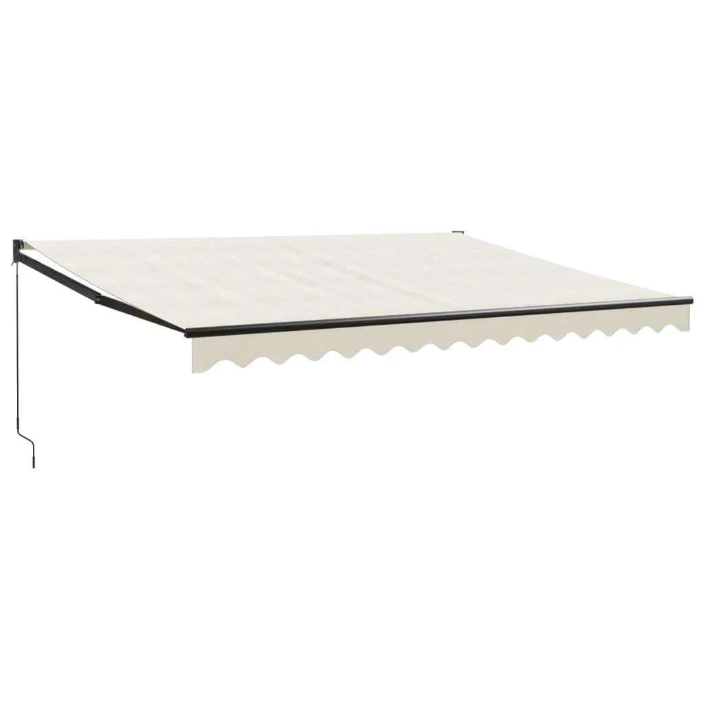Ištraukiama markizė, kreminė, 4x3m, audinys ir aliuminis