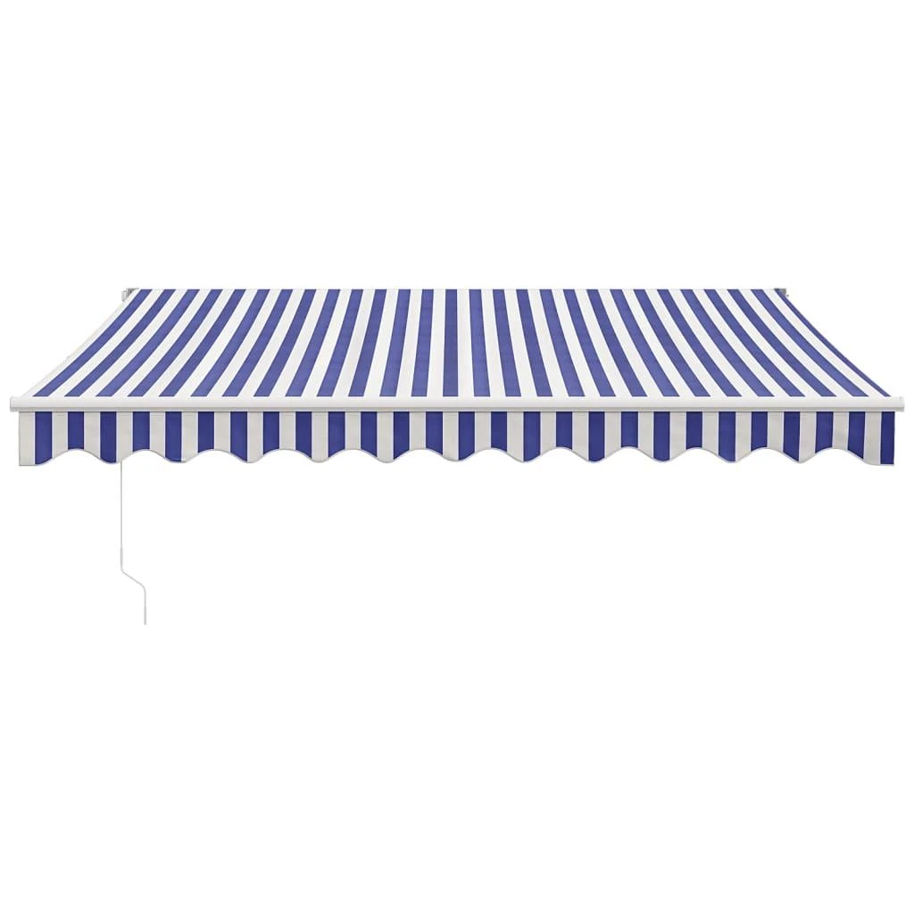 Ištraukiama markizė, mėlyna/balta, 3x2,5m, audinys ir aliuminis