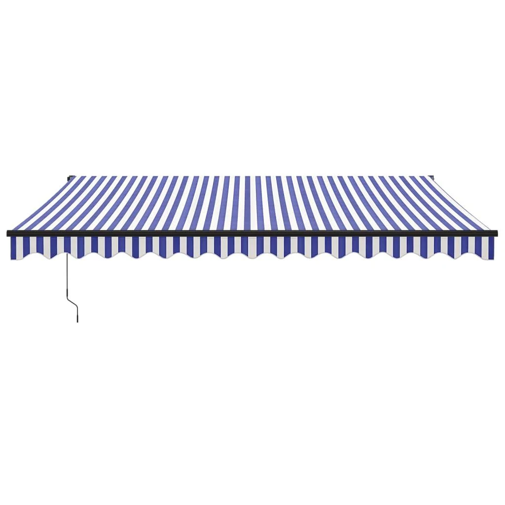 Ištraukiama markizė, mėlyna/balta, 4x3m, audinys ir aliuminis