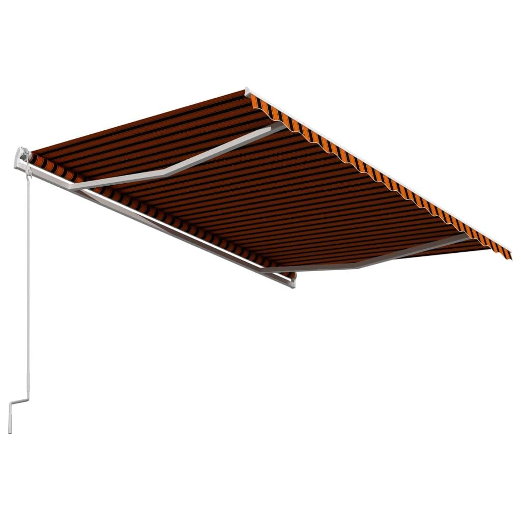 Ištraukiama markizė, oranžinė ir ruda, 400x300cm, automatinė