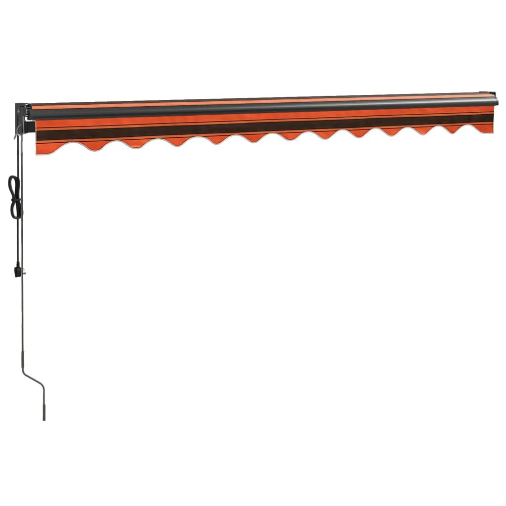 Automatinė ištraukiama markizė, oranžinė ir ruda, 3,5x2,5m