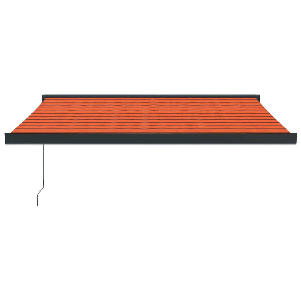 Ištraukiama markizė, oranžinė/ruda, 3,5x2,5m, audinys/aliuminis