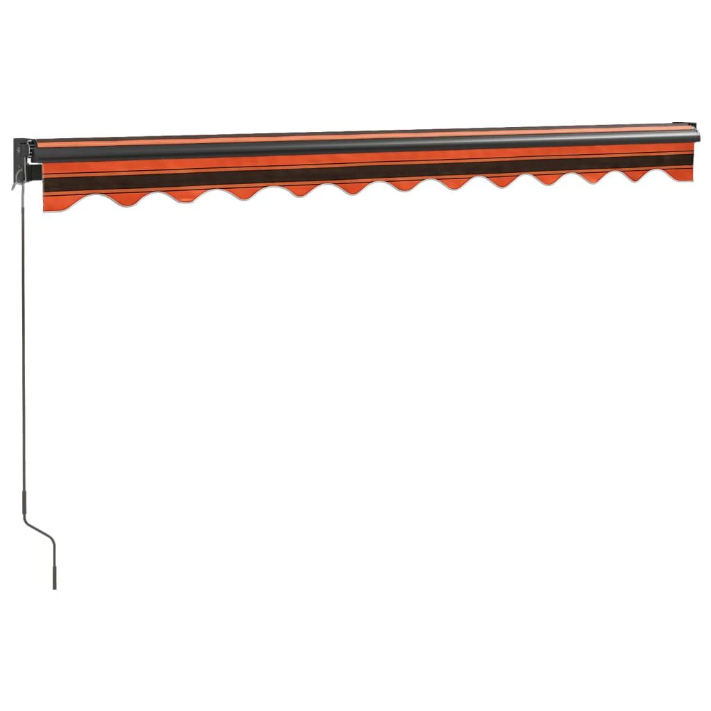 Ištraukiama markizė, oranžinė/ruda, 3,5x2,5m, audinys/aliuminis