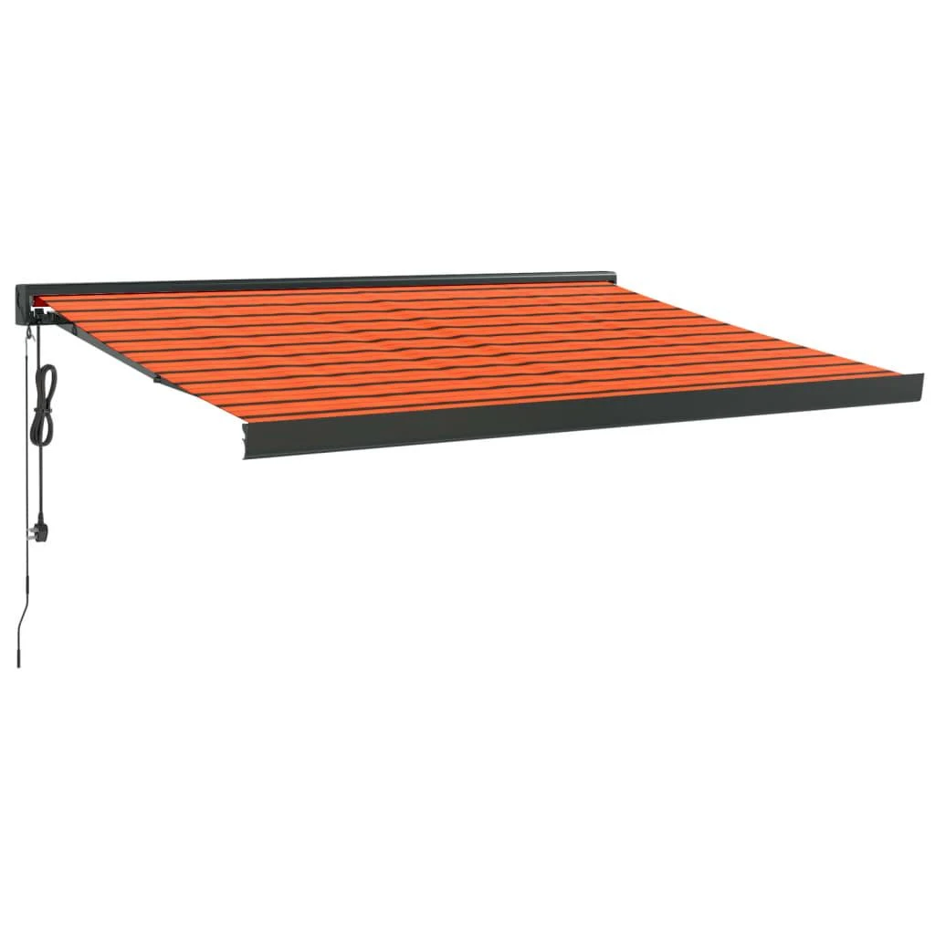 Ištraukiama markizė, oranžinė/ruda, 3,5x2,5m, audinys/aliuminis