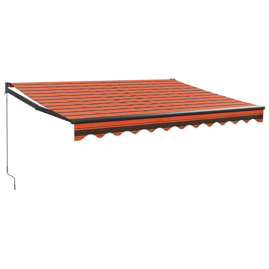 Ištraukiama markizė, oranžinė/ruda, 3,5x2,5m, audinys/aliuminis