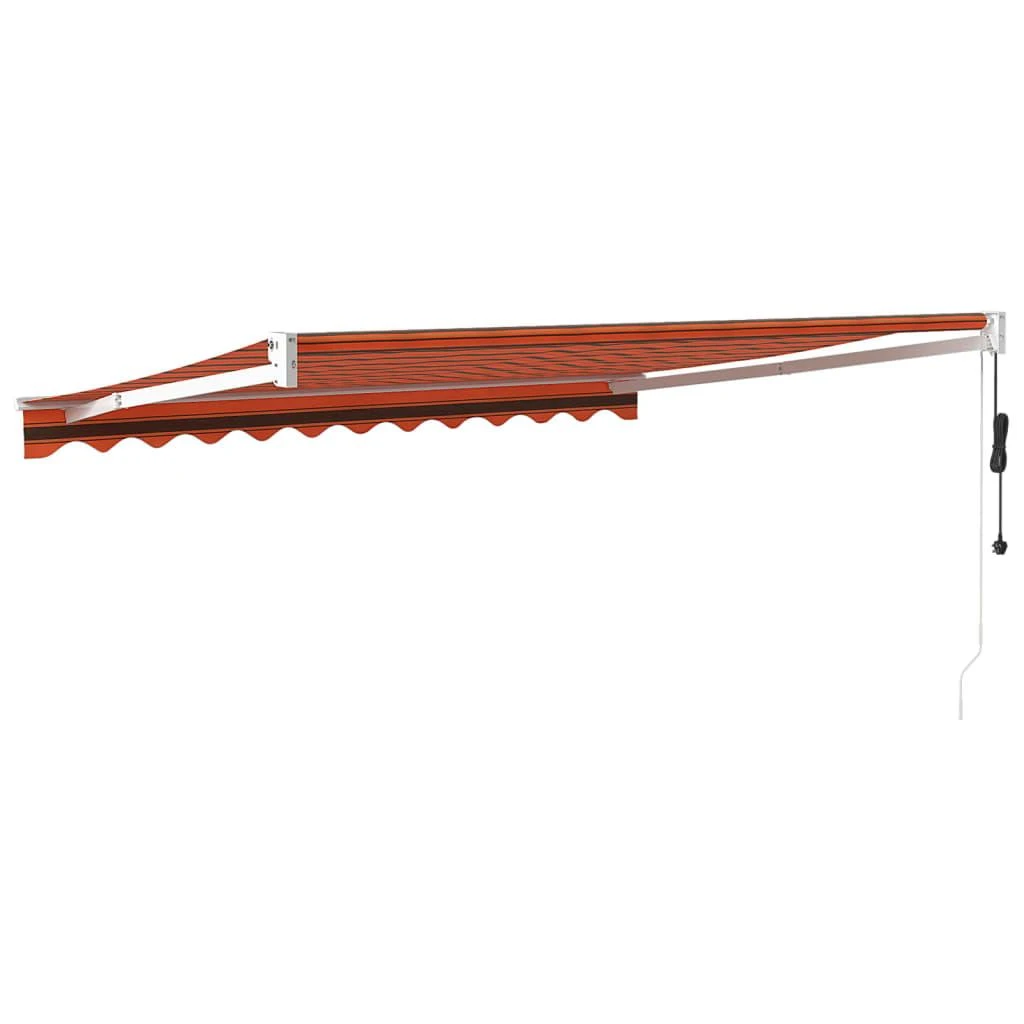 Automatinė ištraukiama markizė, oranžinė ir ruda, 3,5x2,5m