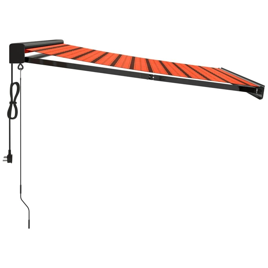 Ištraukiama markizė, oranžinė/ruda, 3,5x2,5m, audinys/aliuminis