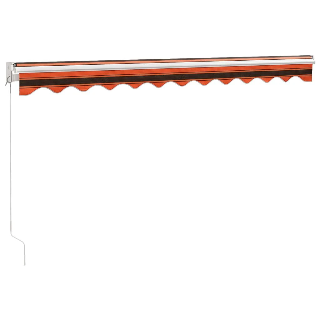 Ištraukiama markizė, oranžinė/ruda, 3,5x2,5m, audinys/aliuminis