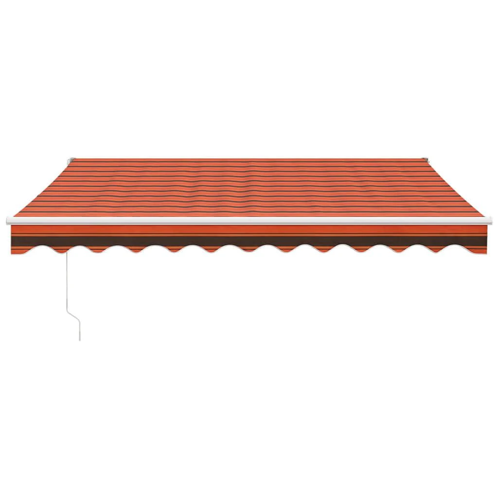 Automatinė ištraukiama markizė, oranžinė ir ruda, 3,5x2,5m