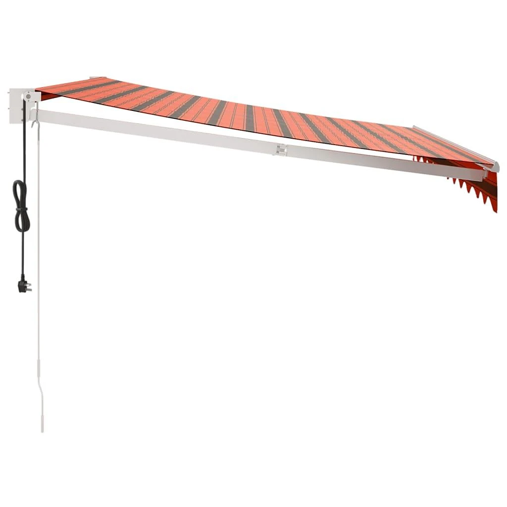 Automatinė ištraukiama markizė, oranžinė ir ruda, 3,5x2,5m