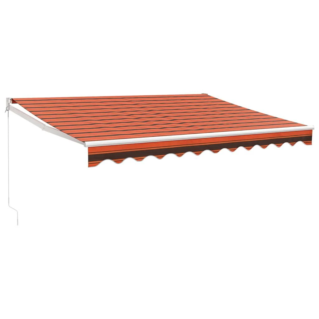 Ištraukiama markizė, oranžinė/ruda, 3,5x2,5m, audinys/aliuminis