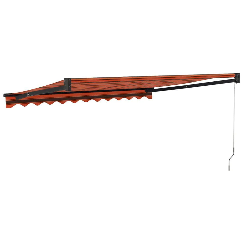 Ištraukiama markizė, oranžinė/ruda, 3,5x2,5m, audinys/aliuminis