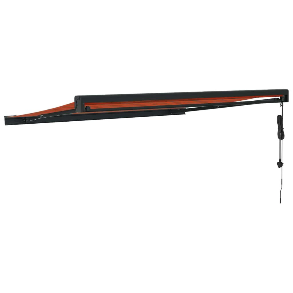Ištraukiama markizė, oranžinė/ruda, 3,5x2,5m, audinys/aliuminis