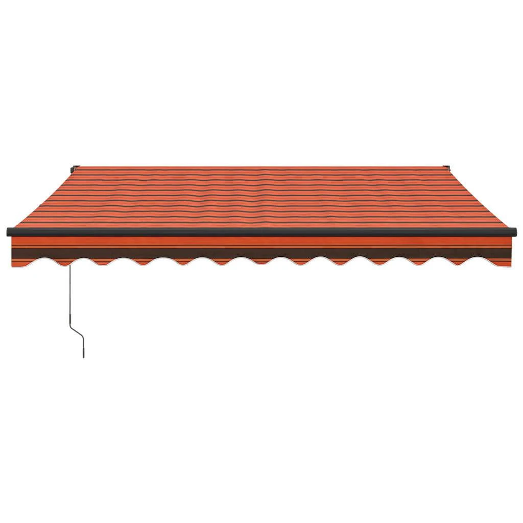 Automatinė ištraukiama markizė, oranžinė ir ruda, 3,5x2,5m