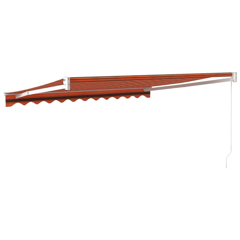Ištraukiama markizė, oranžinė/ruda, 3,5x2,5m, audinys/aliuminis