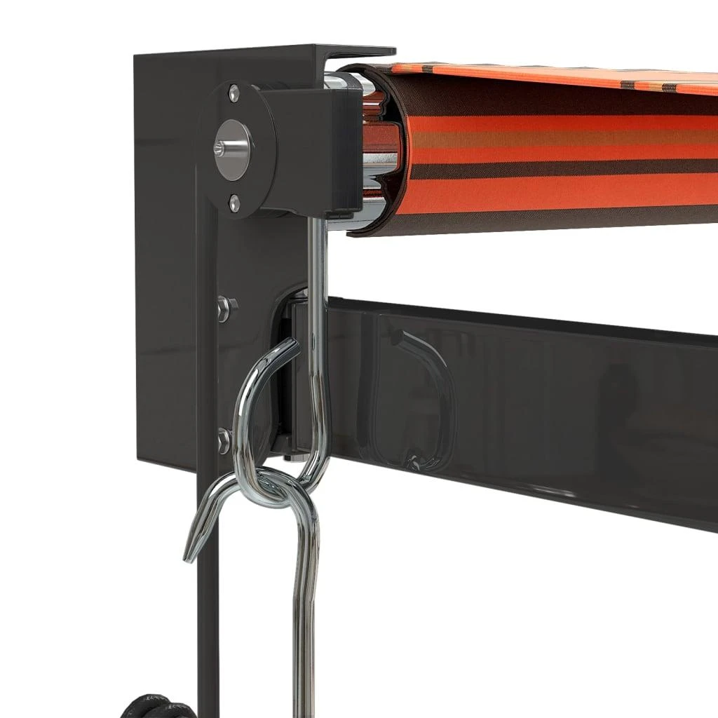 Automatinė ištraukiama markizė, oranžinė ir ruda, 3,5x2,5m