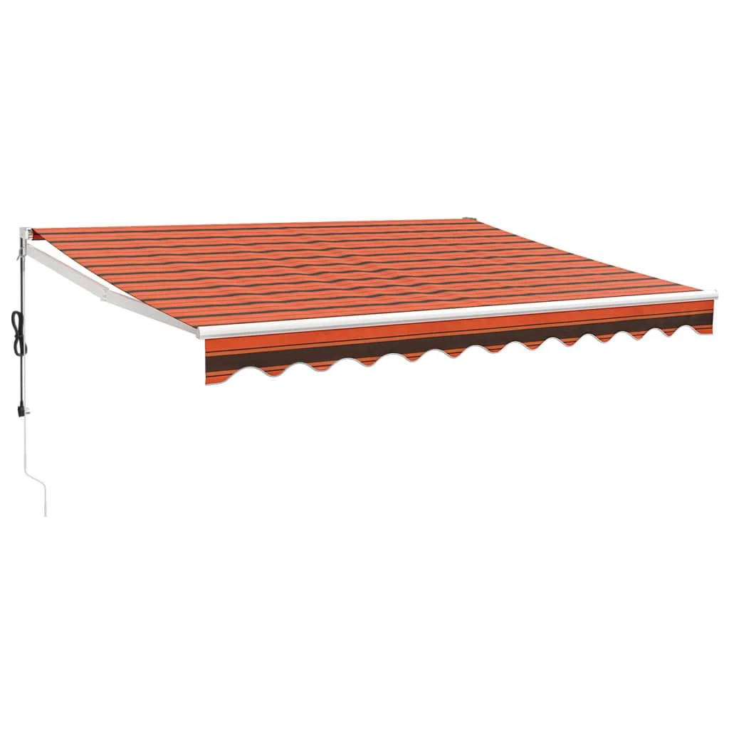 Automatinė ištraukiama markizė, oranžinė ir ruda, 3,5x2,5m