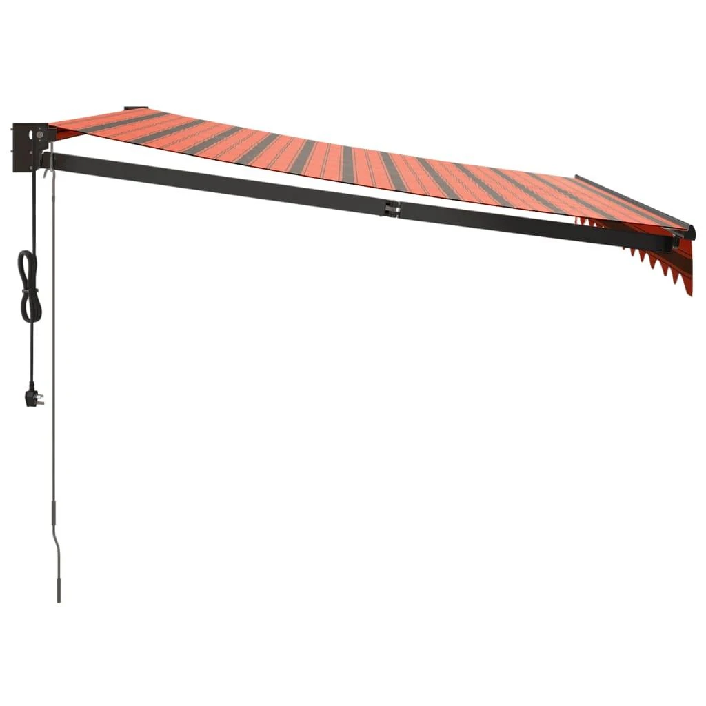 Automatinė ištraukiama markizė, oranžinė ir ruda, 3,5x2,5m
